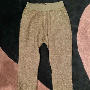 Men’s Addiction brown jogger style pants size large